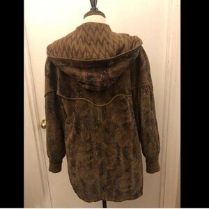 TORRAS Reversible Hooded Jacket Coat Made in Spain Men’s BROWN SIZE M Vintage AL